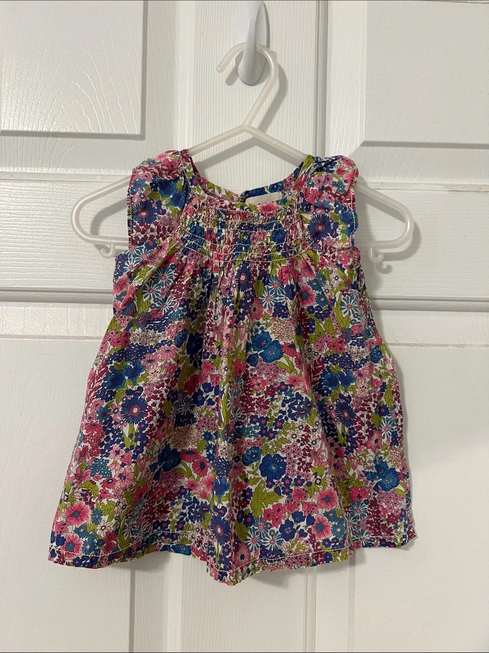 Peek Floral Smocked Sundress in Pink, Blue, Green